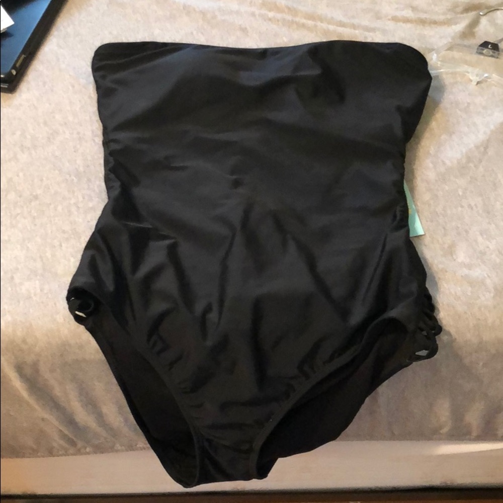 BRAND NEW! Black one piece bathing suit